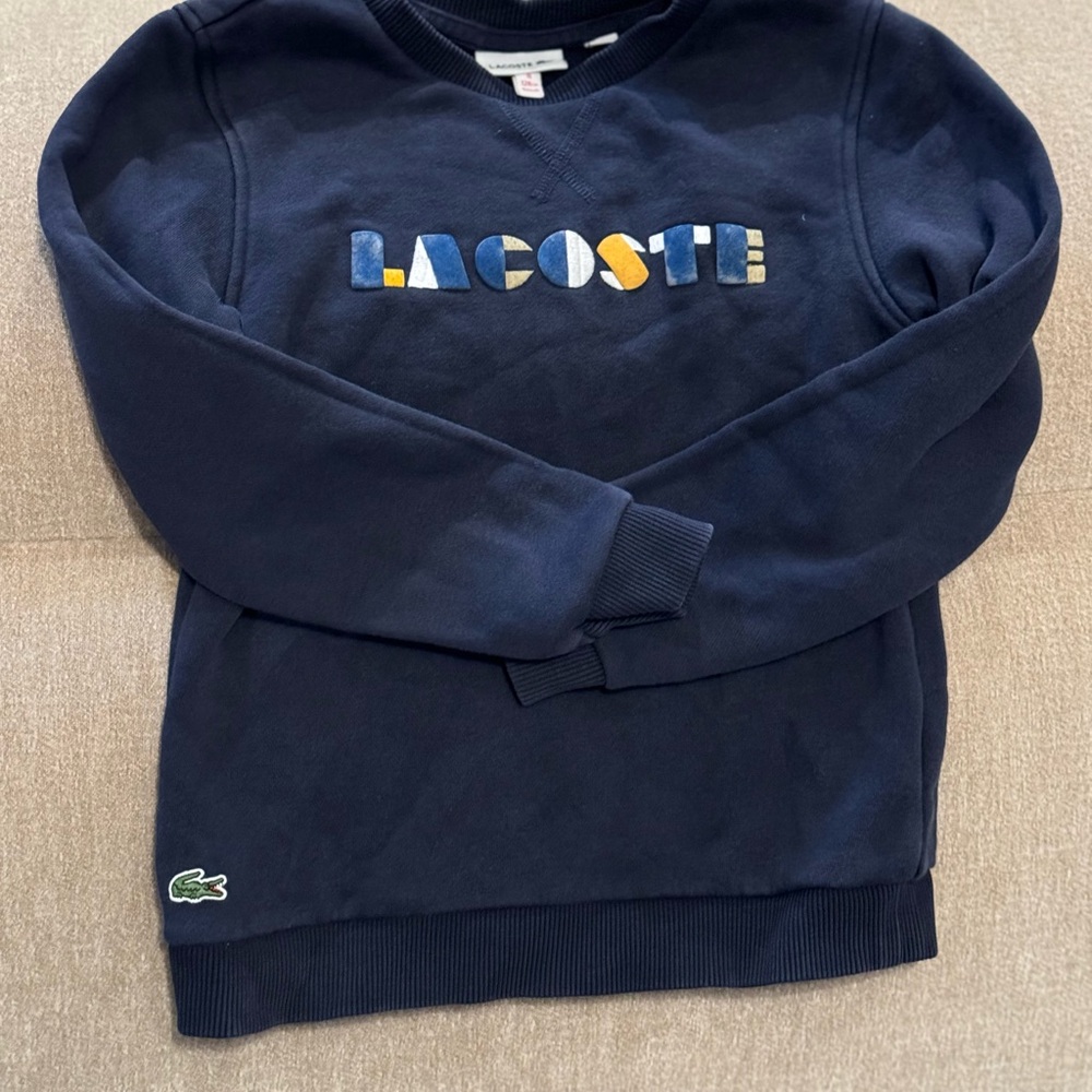 Lacoste Navy Blue Knit Top